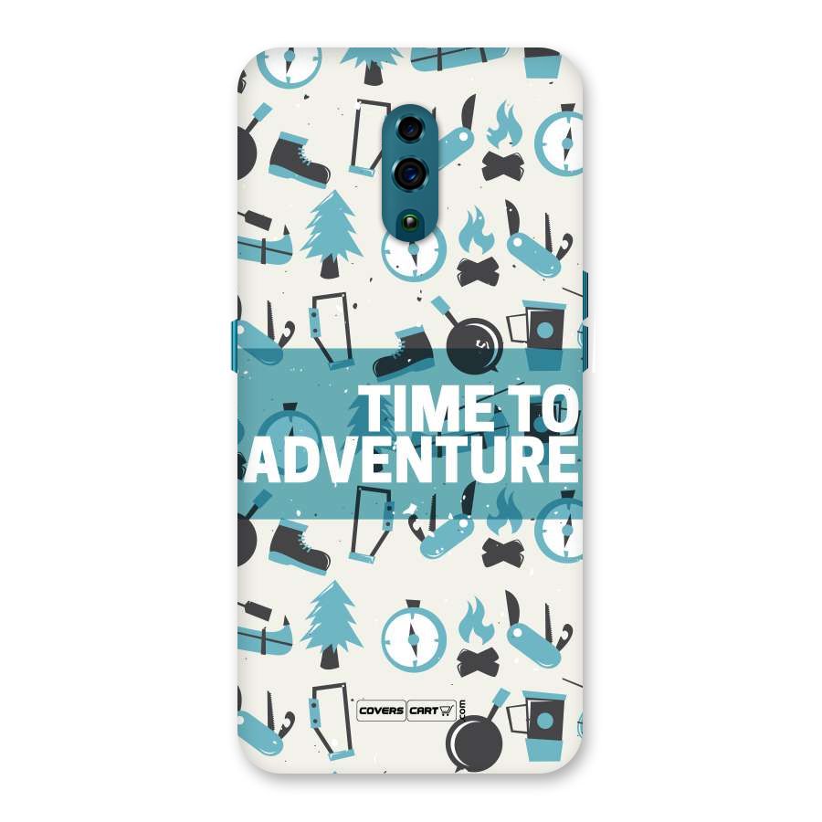 Time To Adventure Blazing Blue Back Case for Oppo Reno