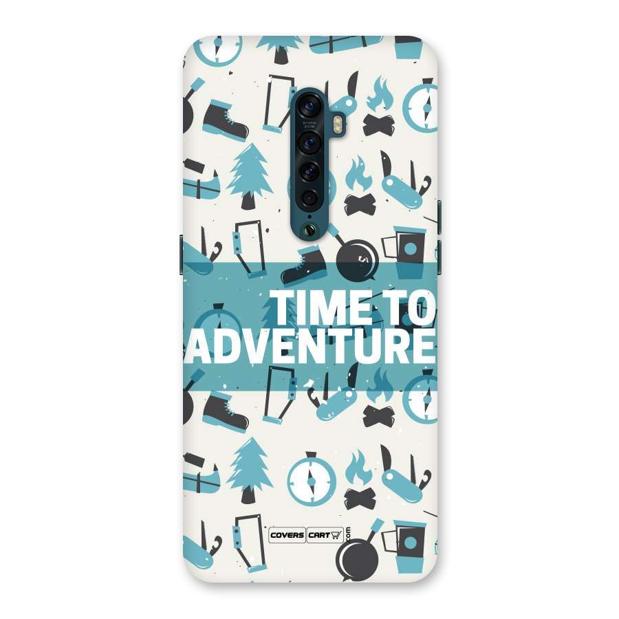 Time To Adventure Blazing Blue Back Case for Oppo Reno2