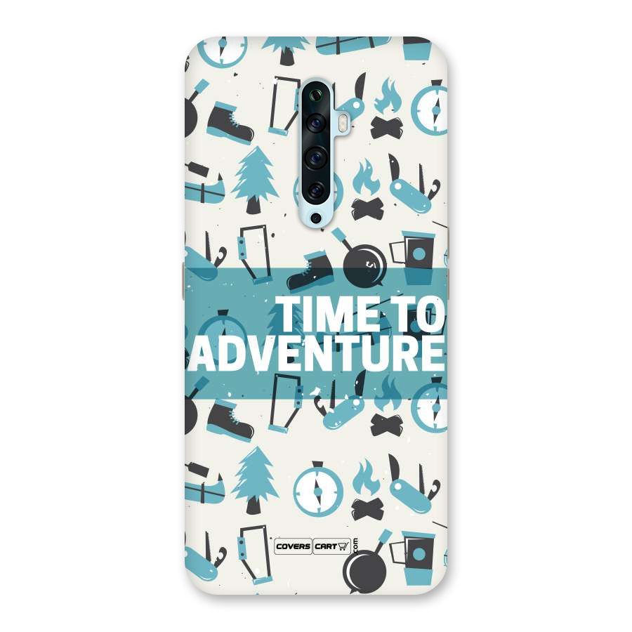 Time To Adventure Blazing Blue Back Case for Oppo Reno2 F