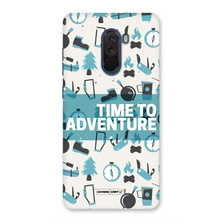 Time To Adventure Blazing Blue Back Case for Poco F1