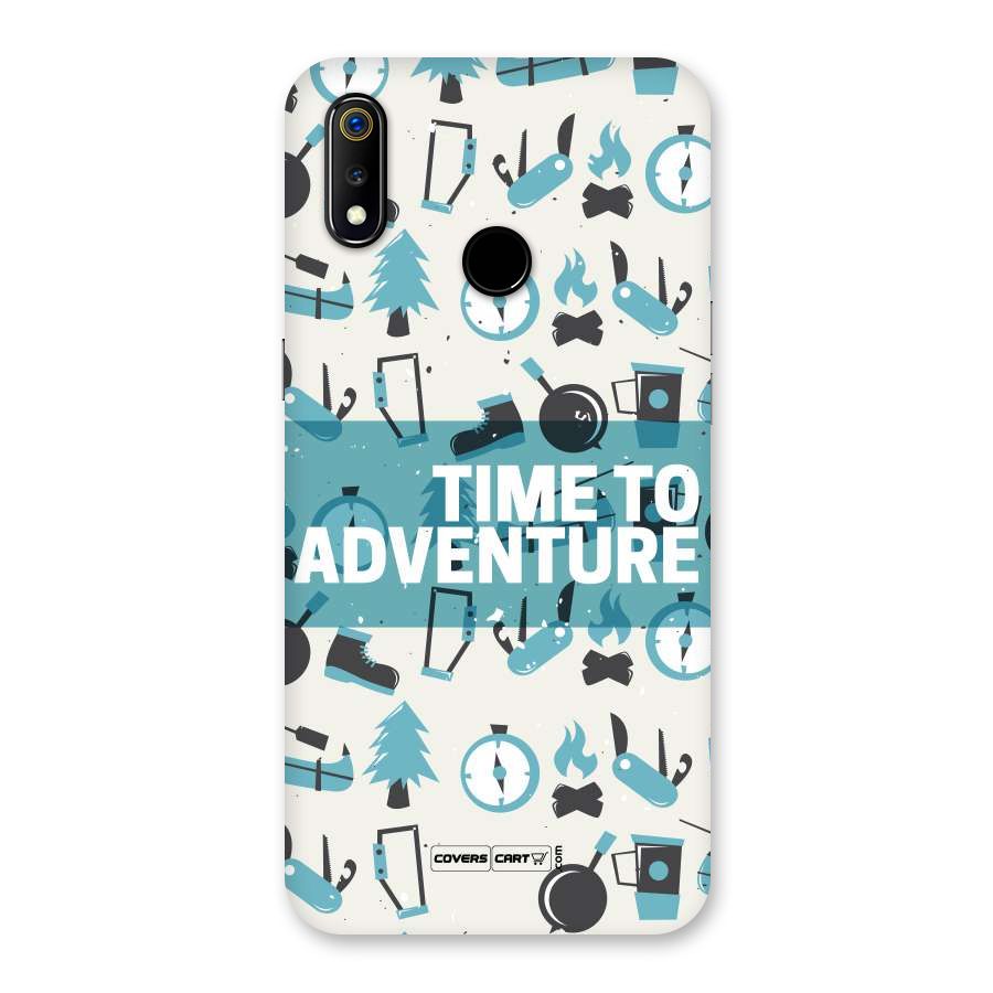 Time To Adventure Blazing Blue Back Case for Realme 3