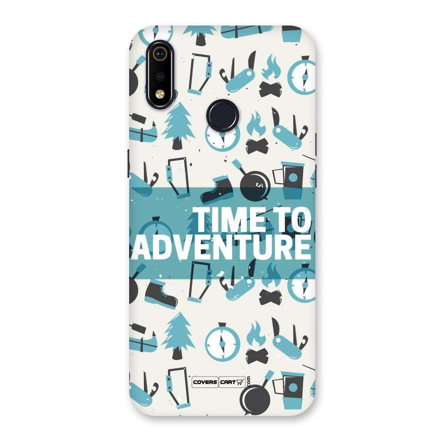 Time To Adventure Blazing Blue Back Case for Realme 3i