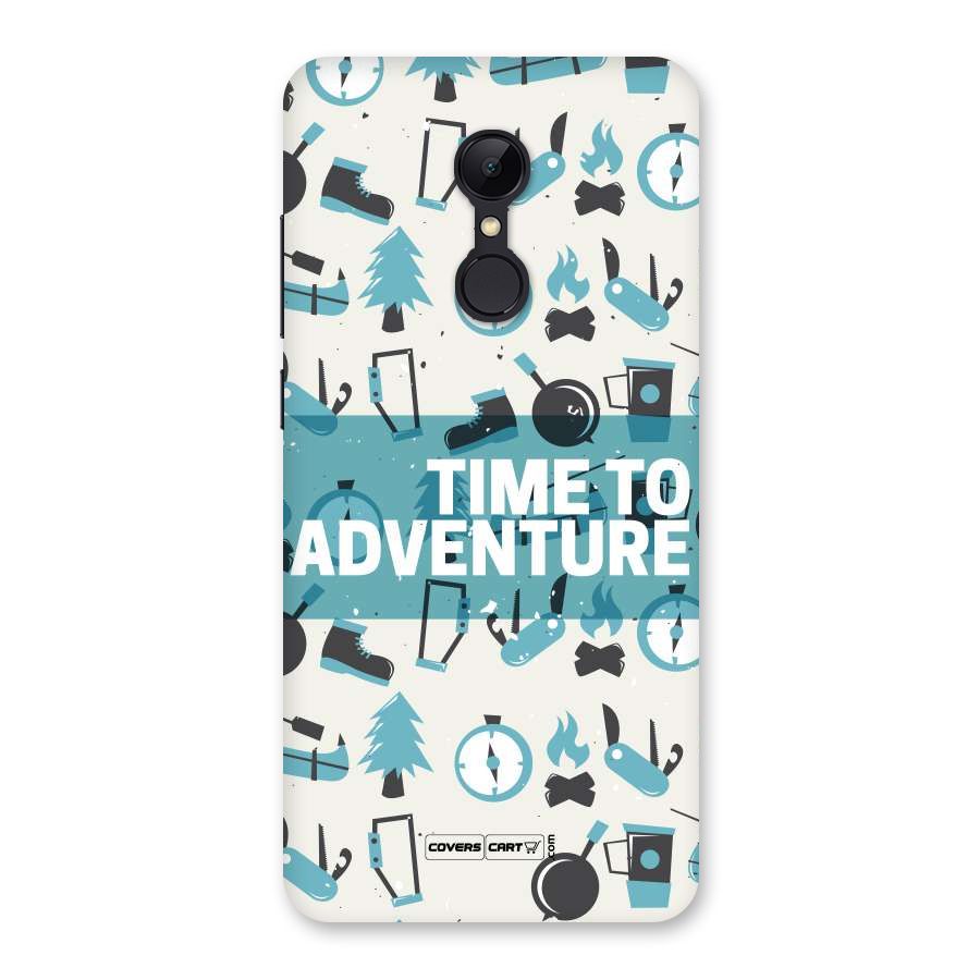 Time To Adventure Blazing Blue Back Case for Redmi 5