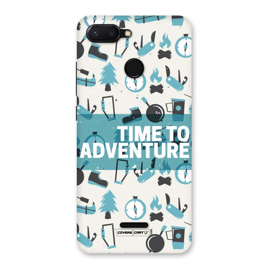 Time To Adventure Blazing Blue Back Case for Redmi 6