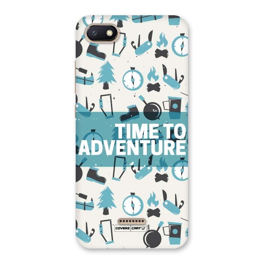 Time To Adventure Blazing Blue Back Case for Redmi 6A