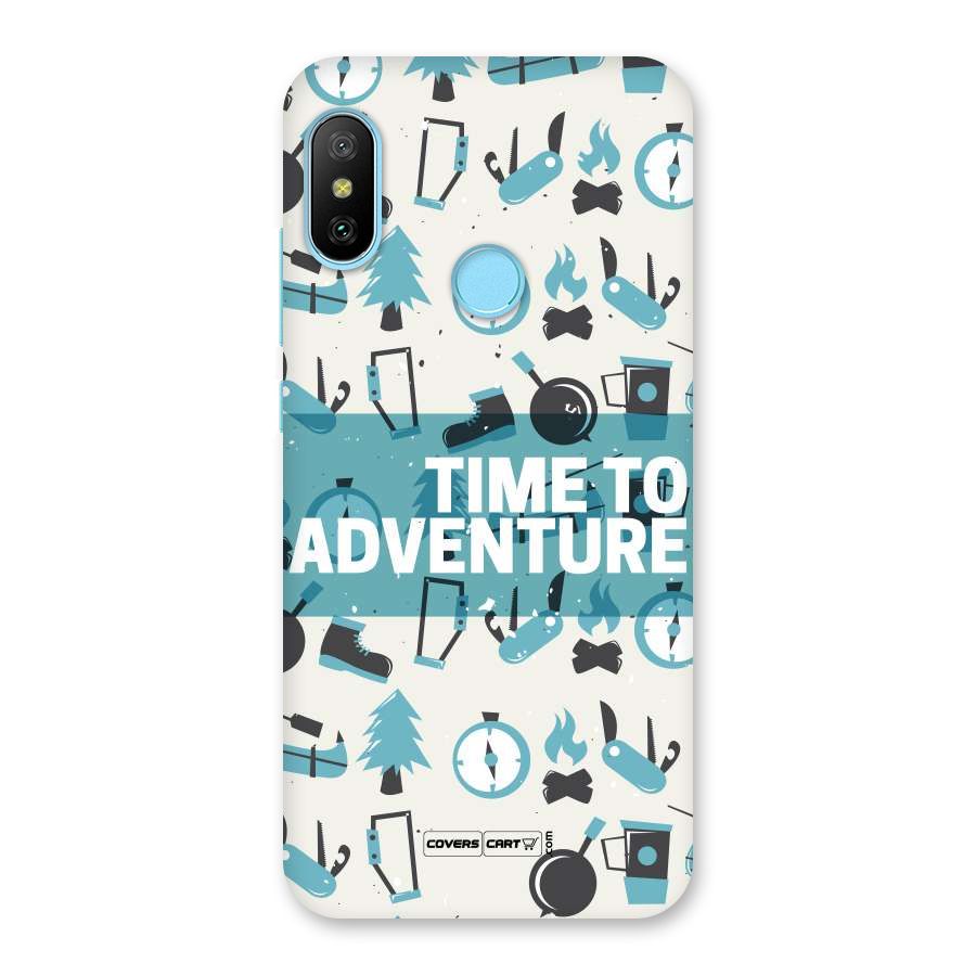 Time To Adventure Blazing Blue Back Case for Redmi 6 Pro
