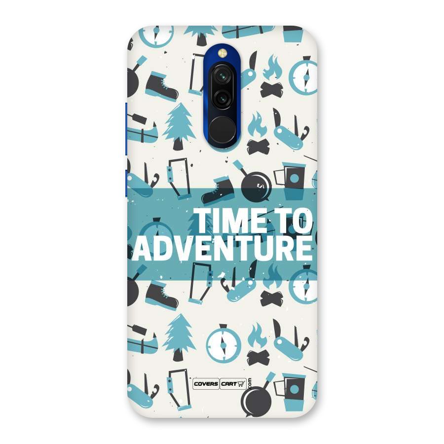 Time To Adventure Blazing Blue Back Case for Redmi 8