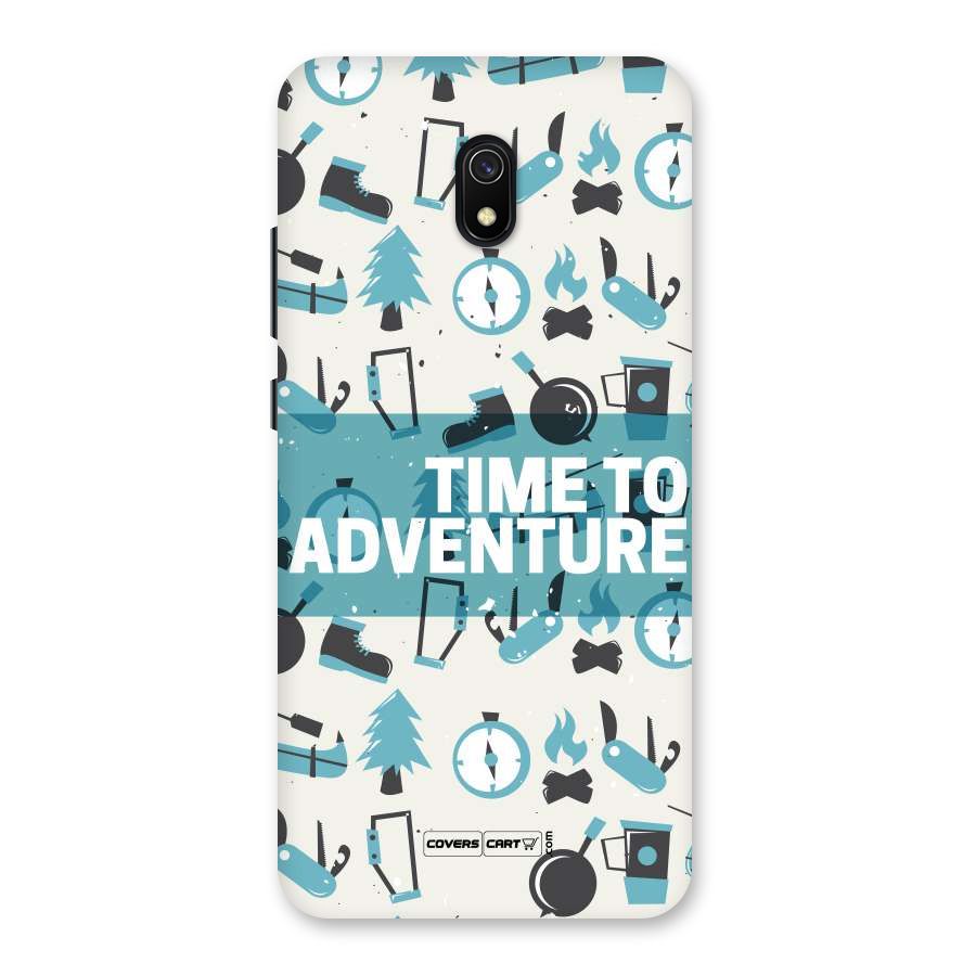 Time To Adventure Blazing Blue Back Case for Redmi 8A