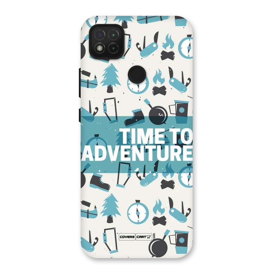 Time To Adventure Blazing Blue Back Case for Redmi 9C