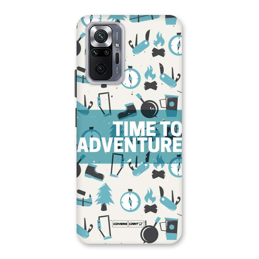 Time To Adventure Blazing Blue Back Case for Redmi Note 10 Pro