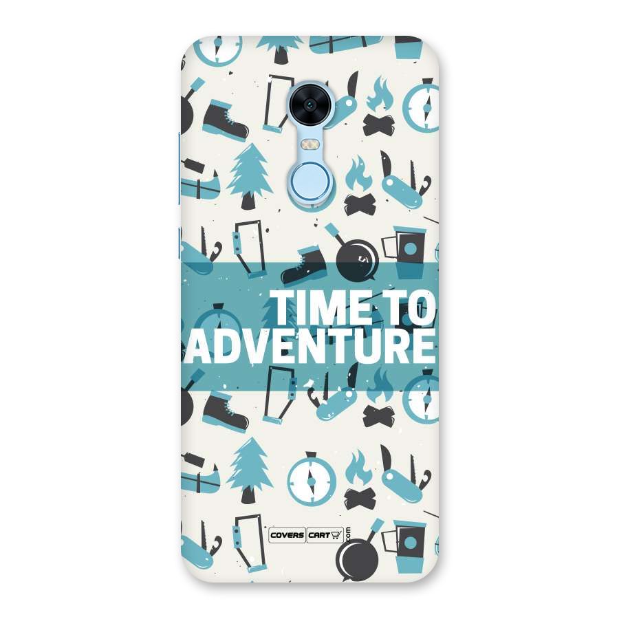 Time To Adventure Blazing Blue Back Case for Redmi Note 5
