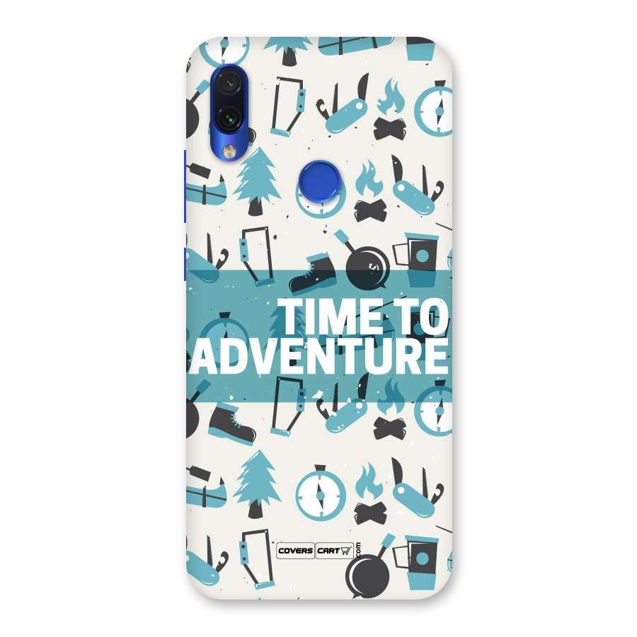 Time To Adventure Blazing Blue Back Case for Redmi Note 7