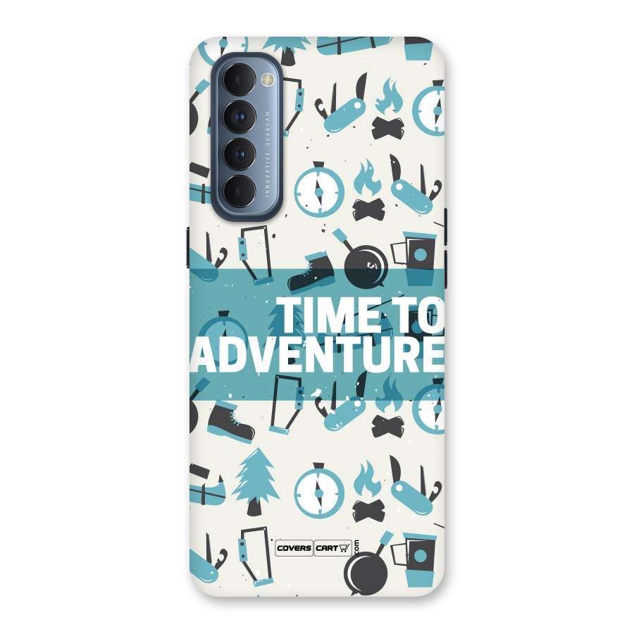 Time To Adventure Blazing Blue Back Case for Reno4 Pro