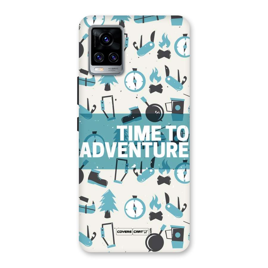 Time To Adventure Blazing Blue Back Case for Vivo V20 Pro
