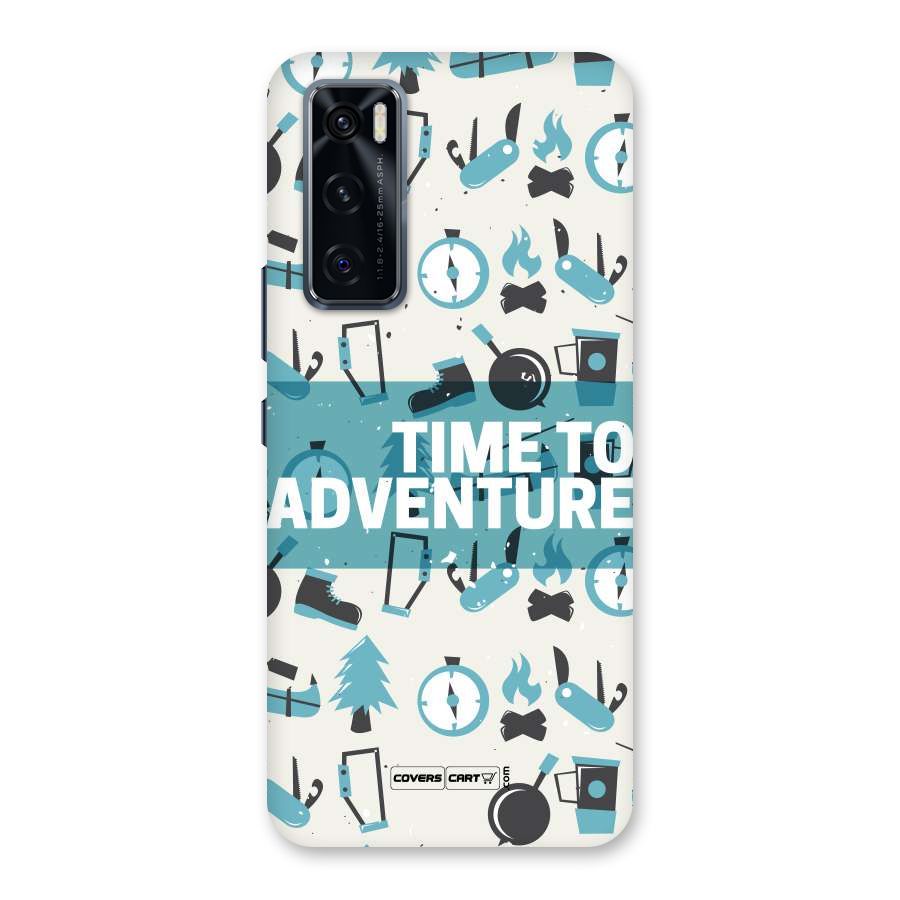 Time To Adventure Blazing Blue Back Case for Vivo V20 SE