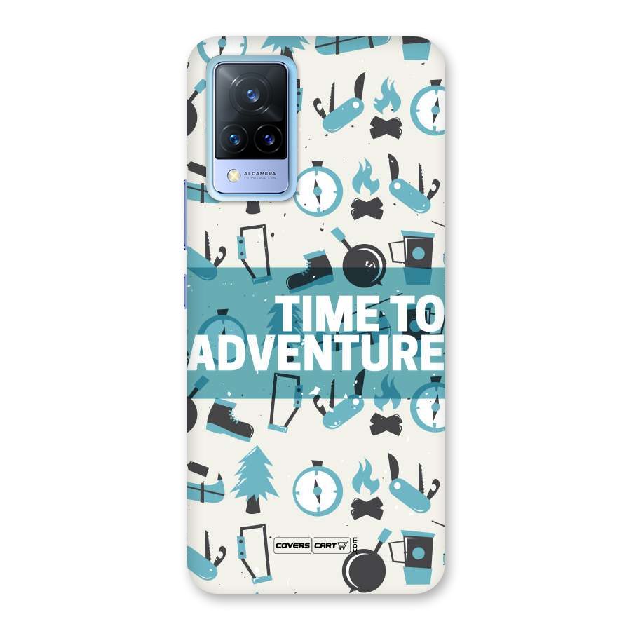 Time To Adventure Blazing Blue Back Case for Vivo V21 5G