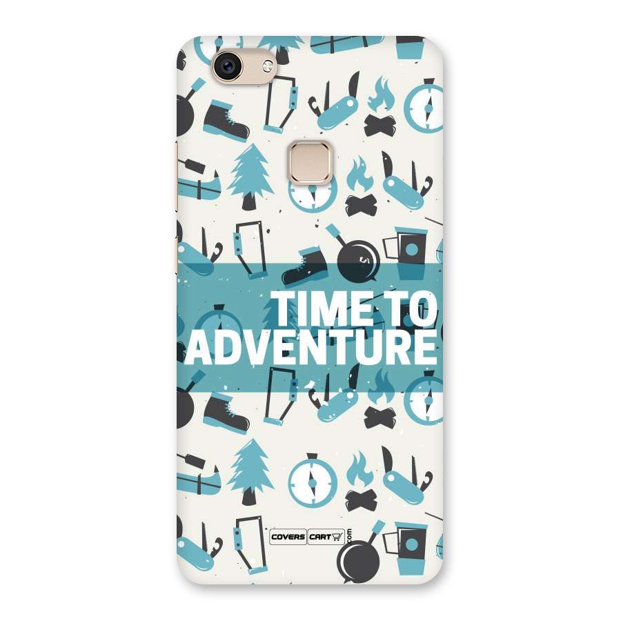 Time To Adventure Blazing Blue Back Case for Vivo V7