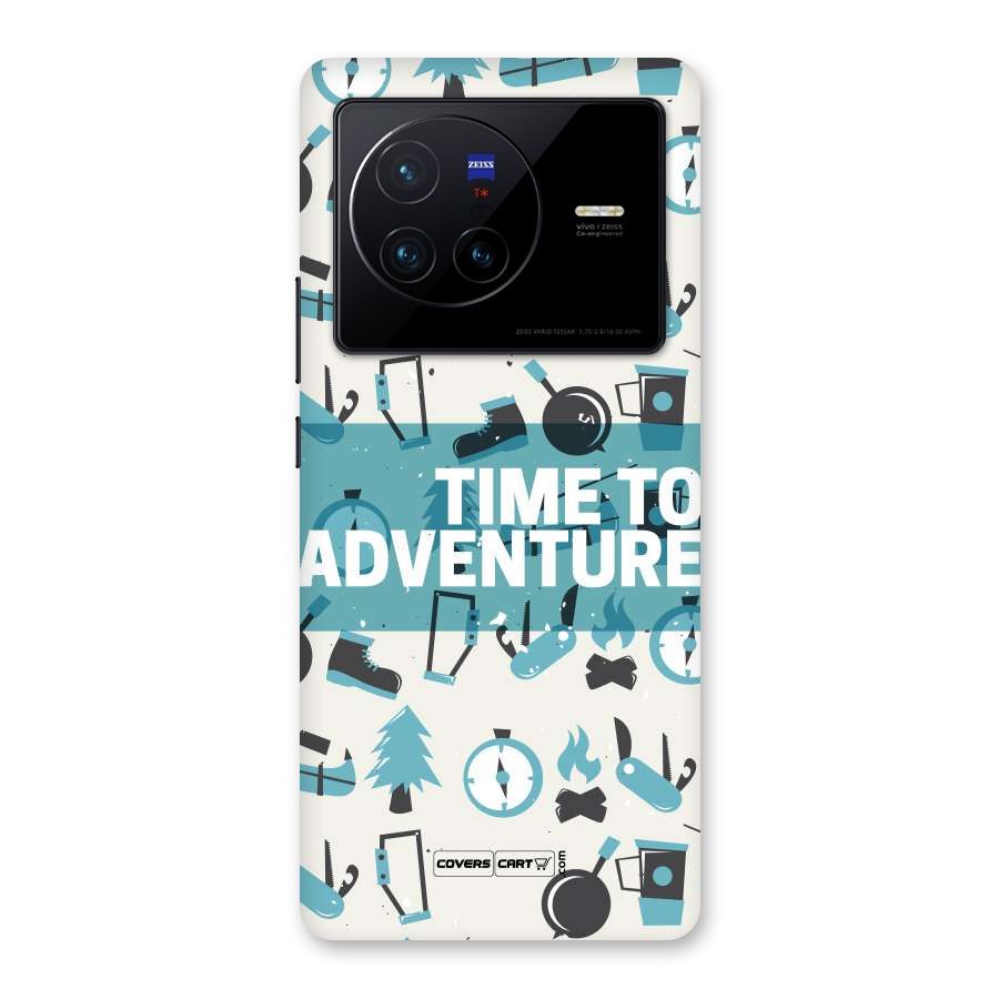 Time To Adventure Blazing Blue Back Case for Vivo X80