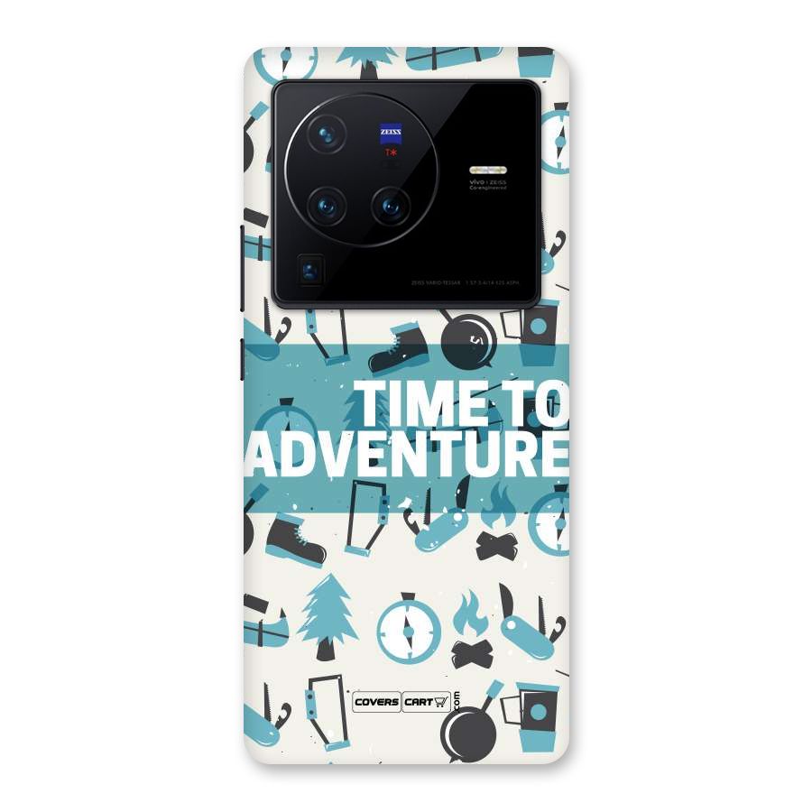 Time To Adventure Blazing Blue Back Case for Vivo X80 Pro