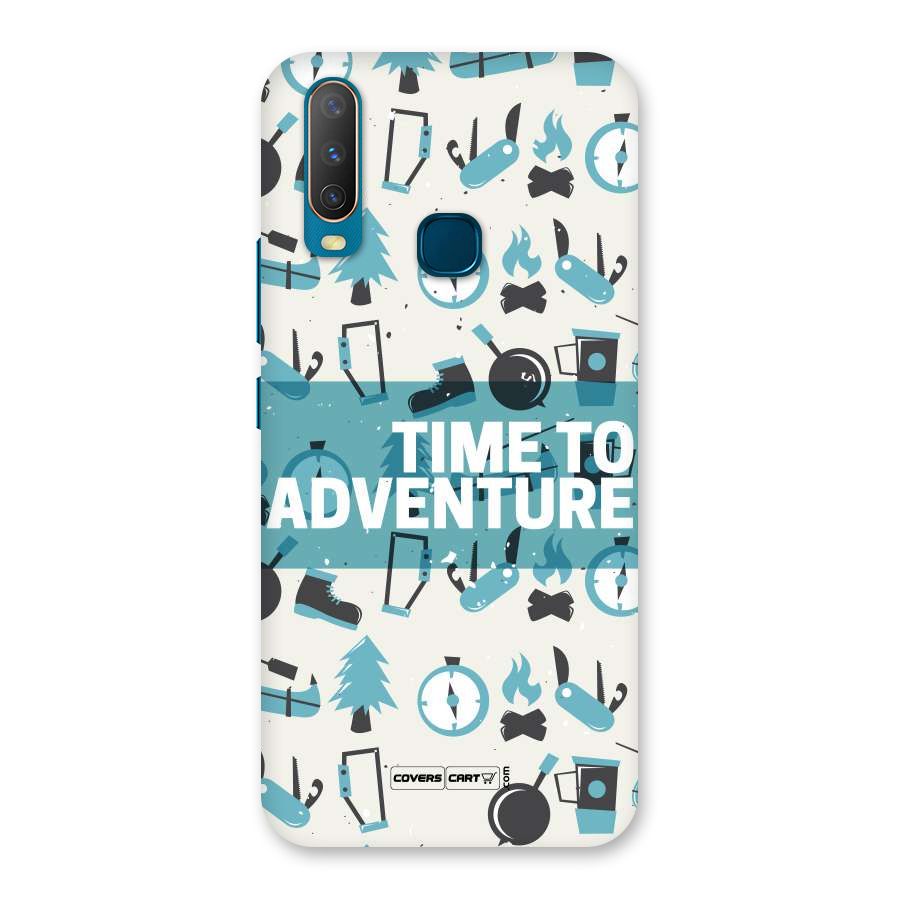 Time To Adventure Blazing Blue Back Case for Vivo Y17