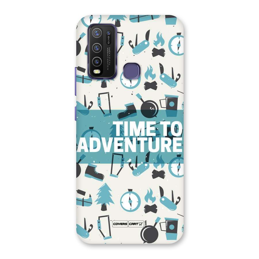 Time To Adventure Blazing Blue Back Case for Vivo Y30