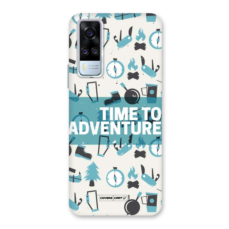 Time To Adventure Blazing Blue Back Case for Vivo Y31