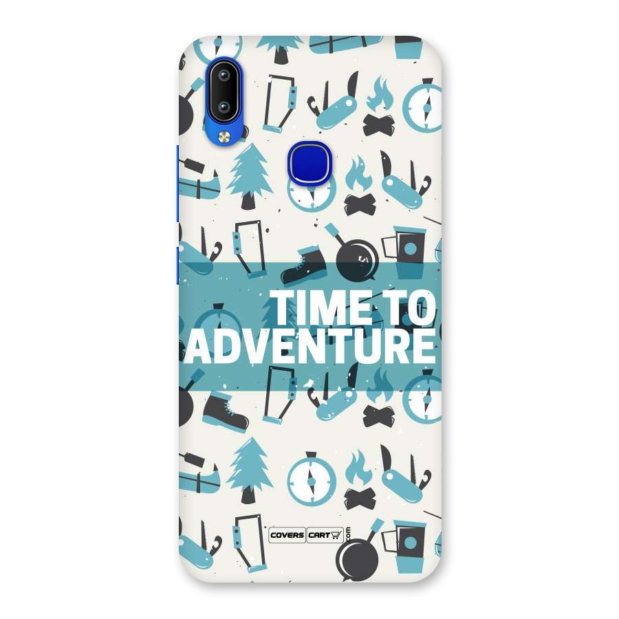Time To Adventure Blazing Blue Back Case for Vivo Y91