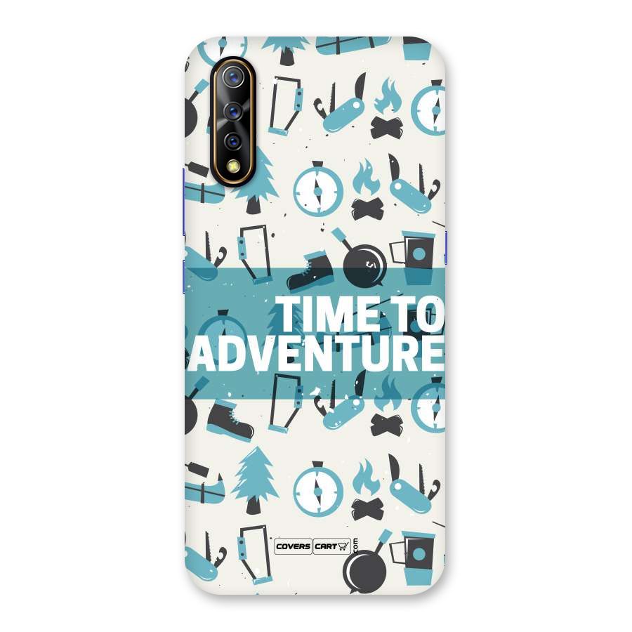 Time To Adventure Blazing Blue Back Case for Vivo Z1x