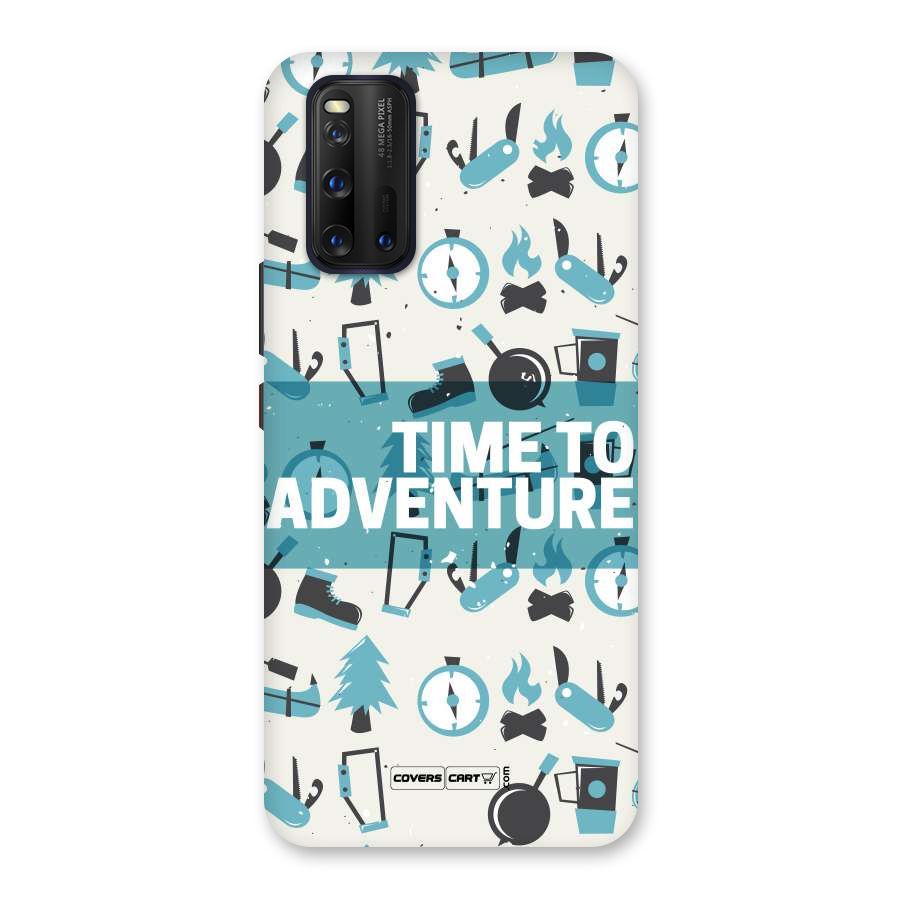 Time To Adventure Blazing Blue Back Case for Vivo iQOO 3