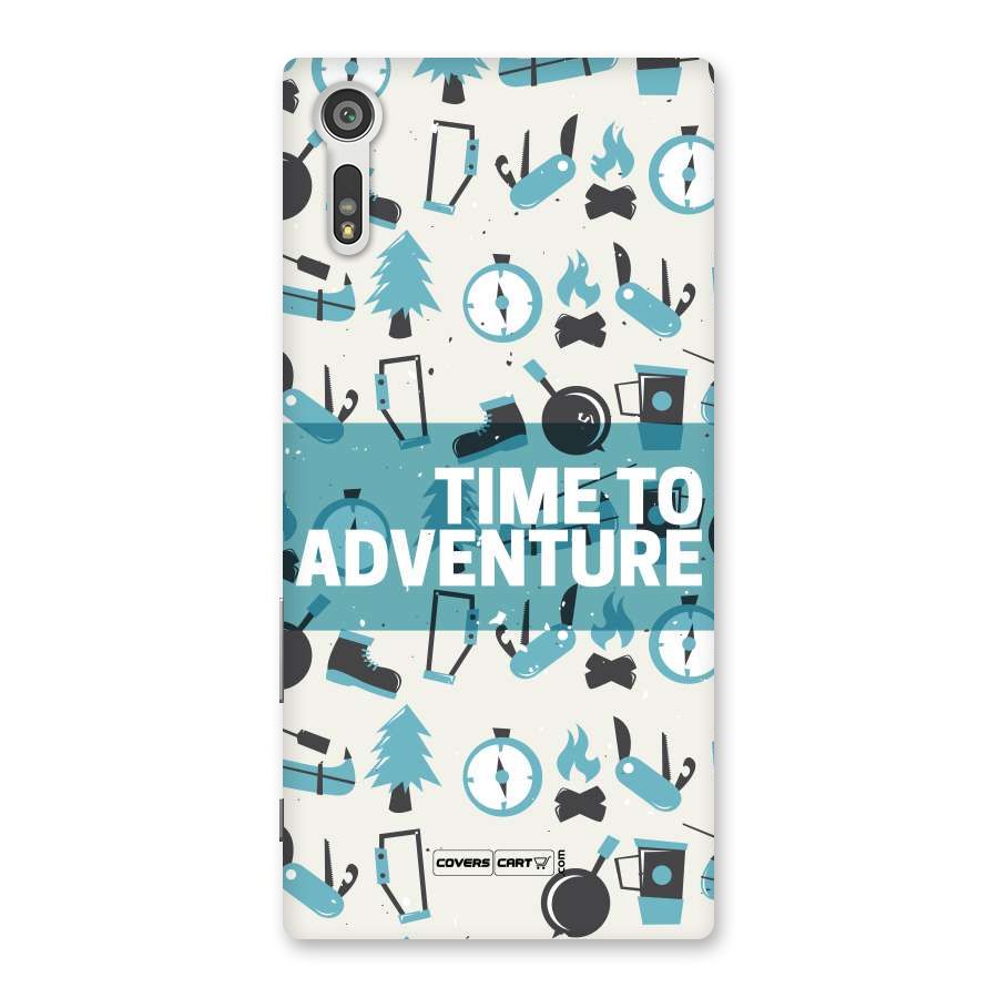 Time To Adventure Blazing Blue Back Case for Xperia XZ