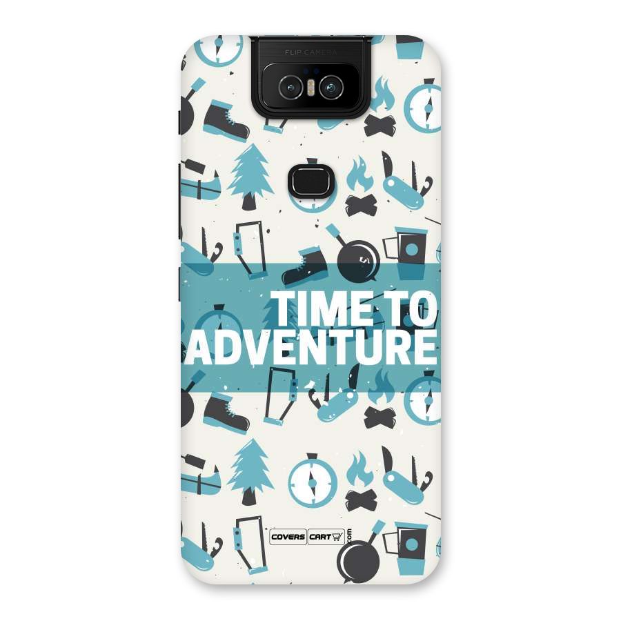 Time To Adventure Blazing Blue Back Case for Zenfone 6z