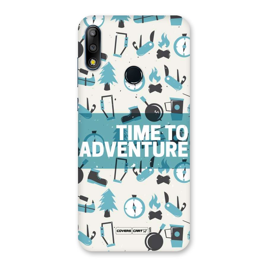 Time To Adventure Blazing Blue Back Case for Zenfone Max Pro M2
