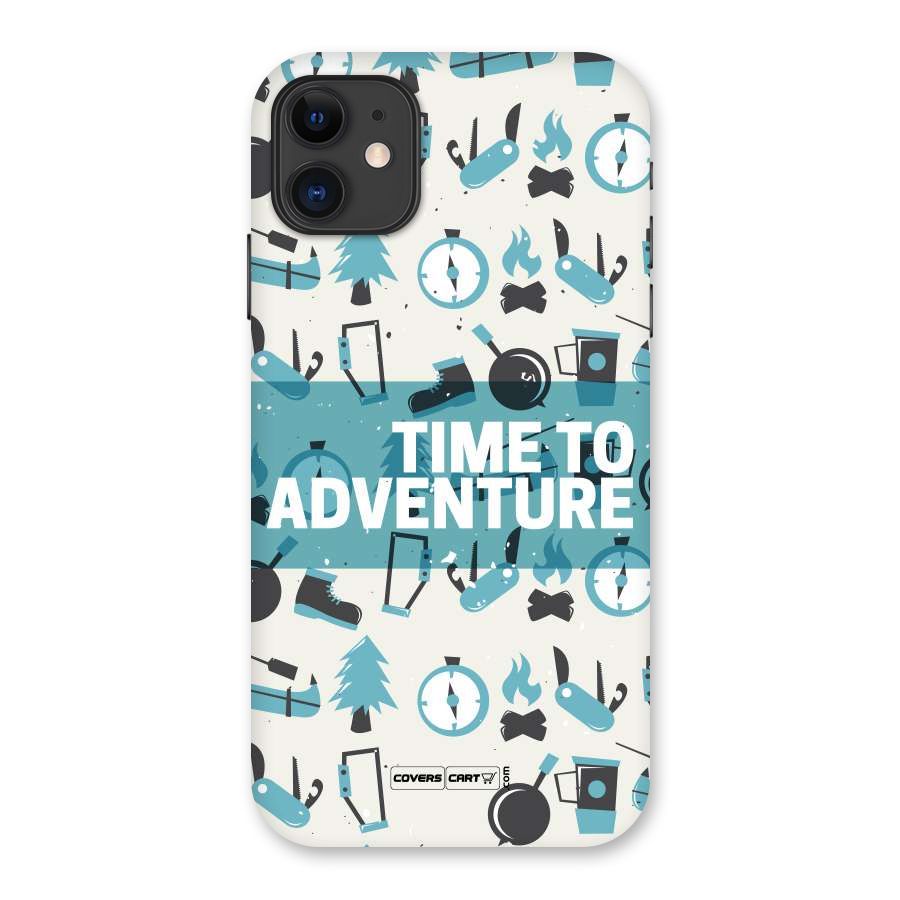 Time To Adventure Blazing Blue Back Case for iPhone 11