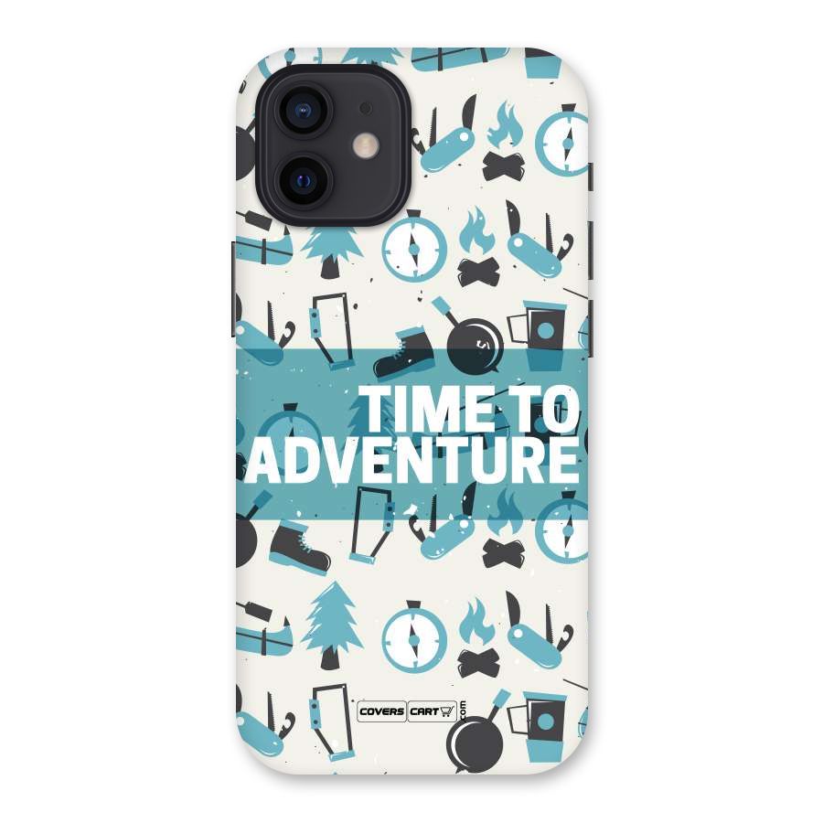 Time To Adventure Blazing Blue Back Case for iPhone 12