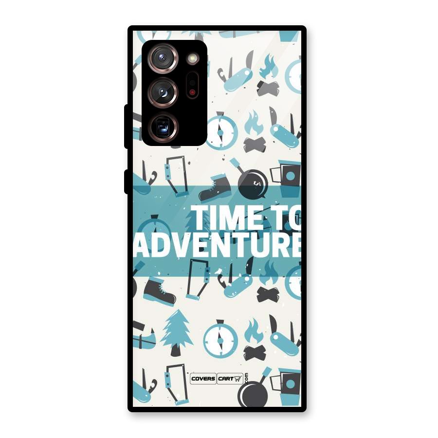 Time To Adventure Blazing Blue Glass Back Case for Galaxy Note 20 Ultra