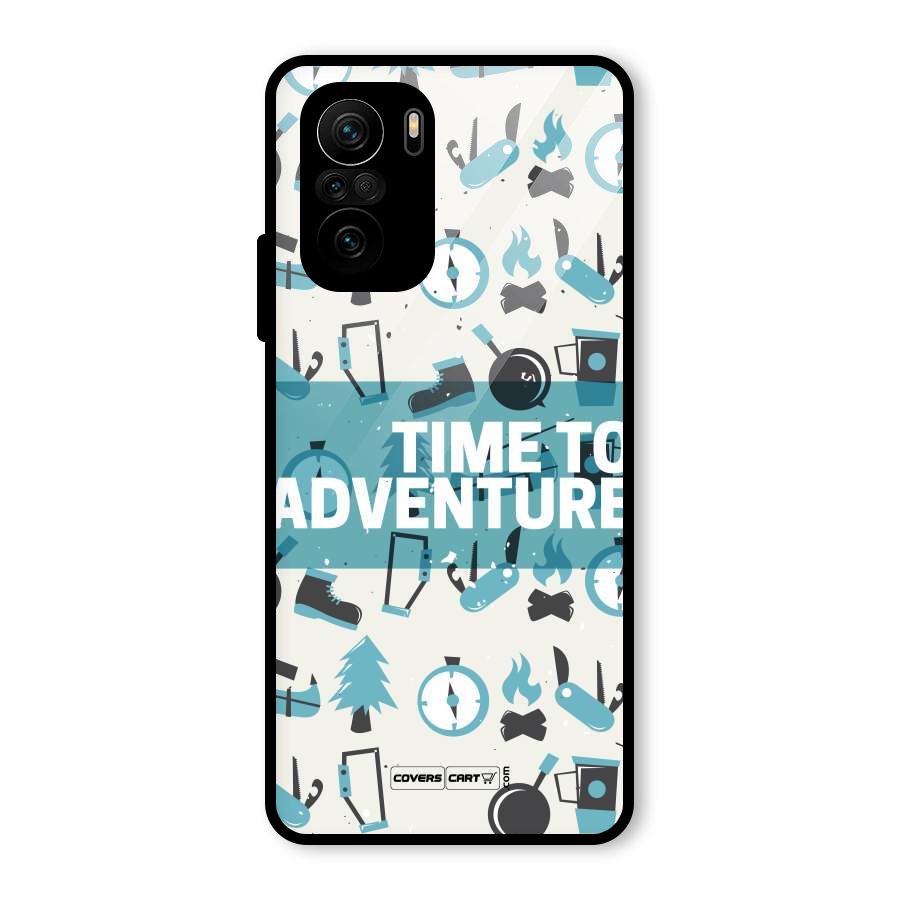 Time To Adventure Blazing Blue Glass Back Case for Mi 11x