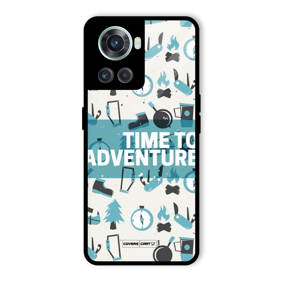 Time To Adventure Blazing Blue Glass Back Case for OnePlus 10R