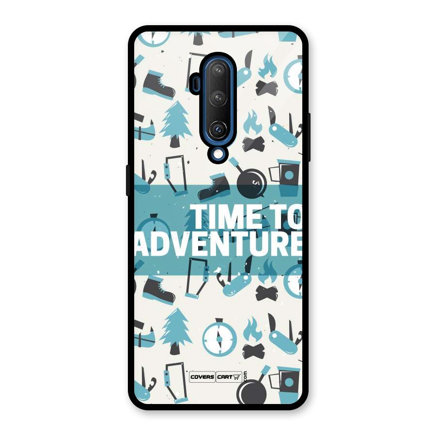 Time To Adventure Blazing Blue Glass Back Case for OnePlus 7T Pro