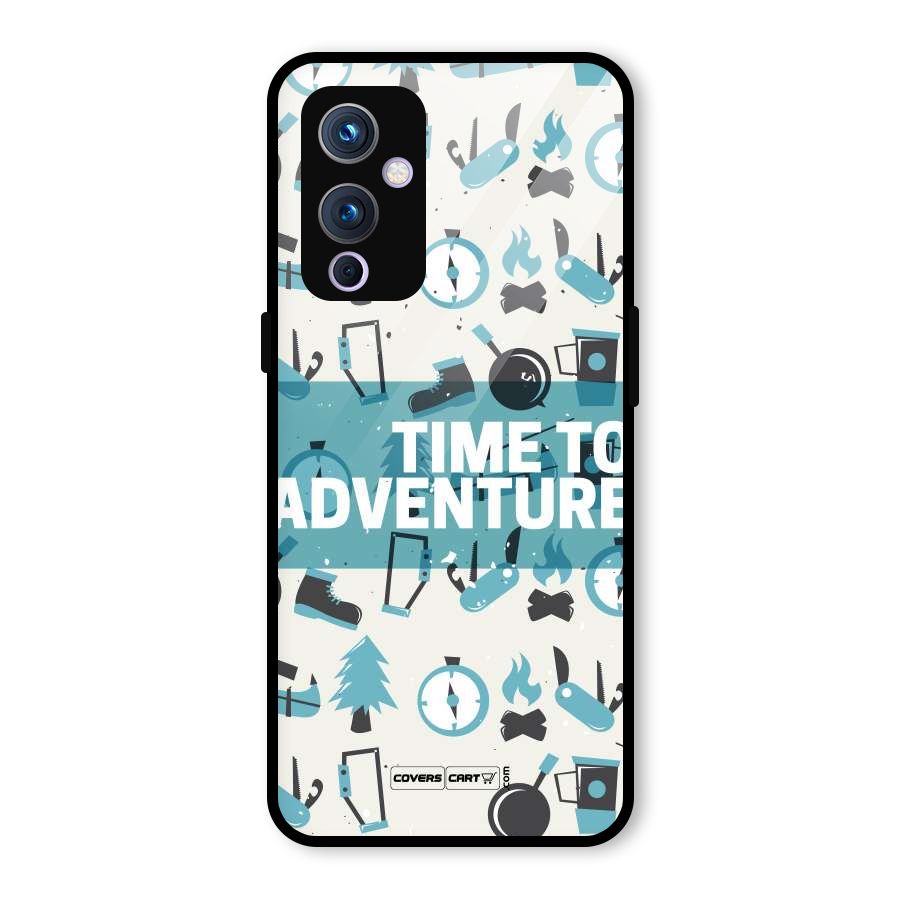 Time To Adventure Blazing Blue Glass Back Case for OnePlus 9