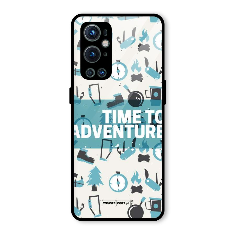 Time To Adventure Blazing Blue Glass Back Case for OnePlus 9 Pro