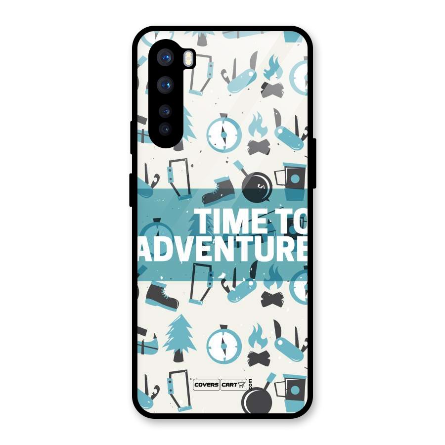 Time To Adventure Blazing Blue Glass Back Case for OnePlus Nord