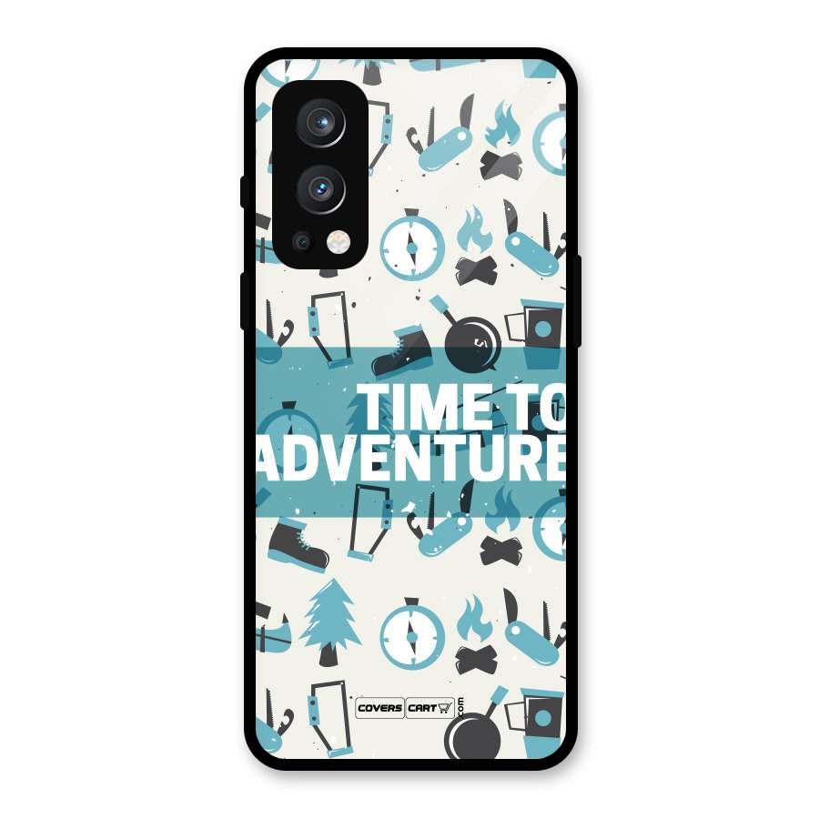 Time To Adventure Blazing Blue Glass Back Case for OnePlus Nord 2 5G