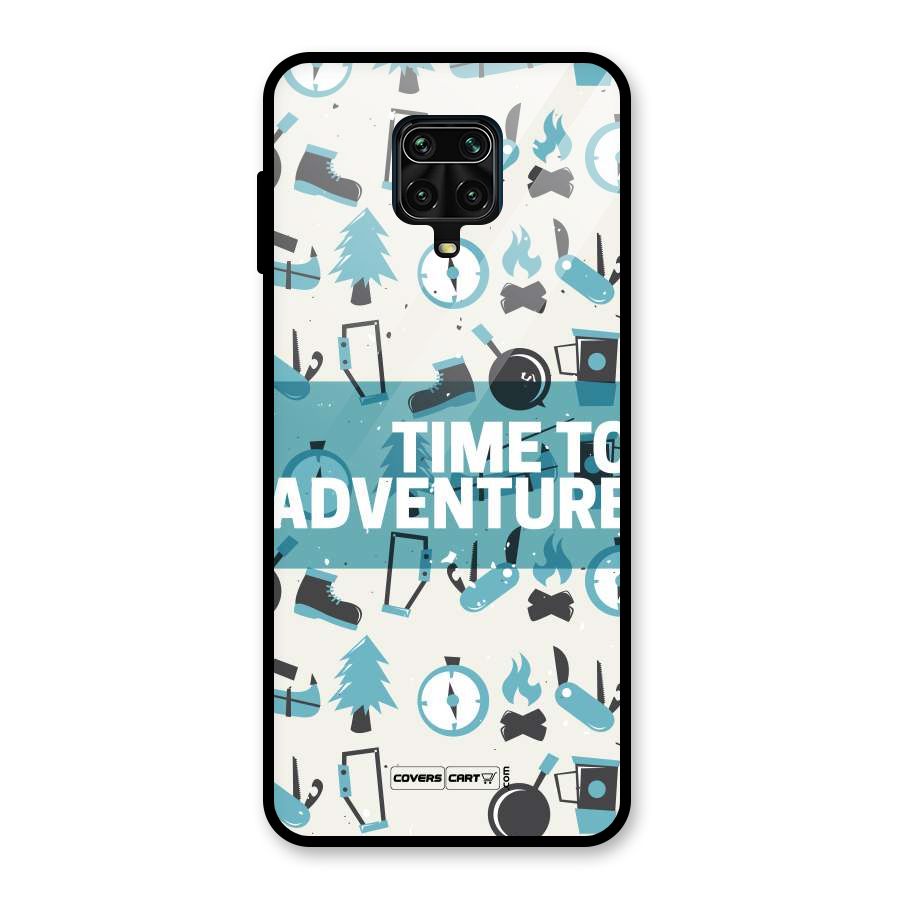 Time To Adventure Blazing Blue Glass Back Case for Poco M2 Pro