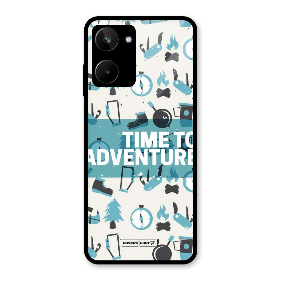 Time To Adventure Blazing Blue Glass Back Case for Realme 10