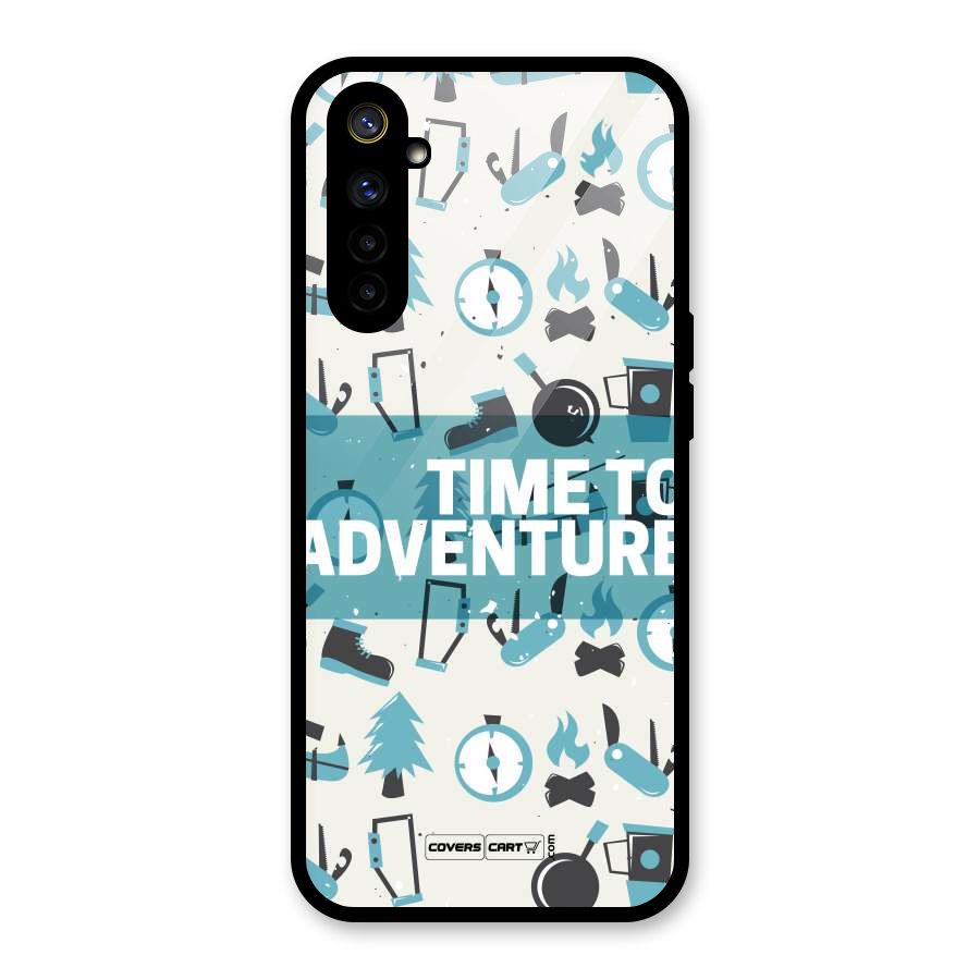 Time To Adventure Blazing Blue Glass Back Case for Realme 6i