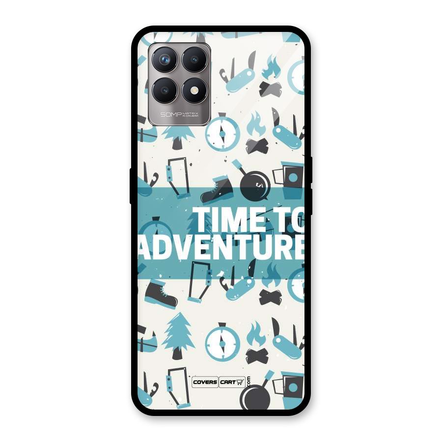 Time To Adventure Blazing Blue Glass Back Case for Realme 8i