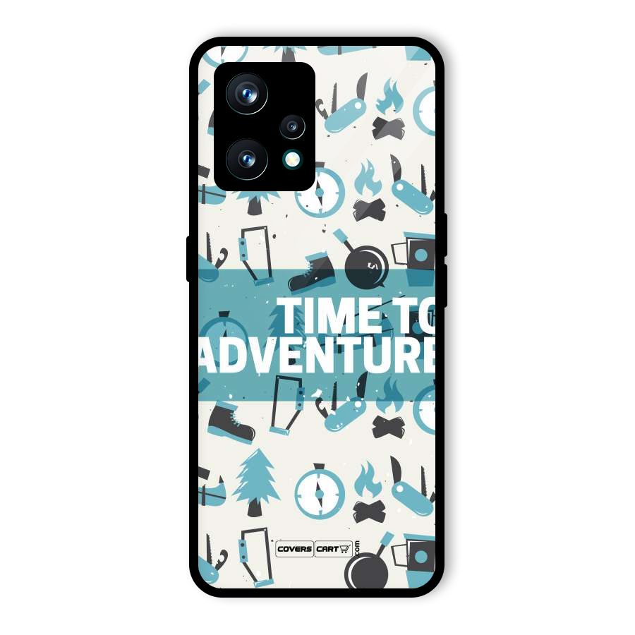 Time To Adventure Blazing Blue Glass Back Case for Realme 9 Pro Plus 5G