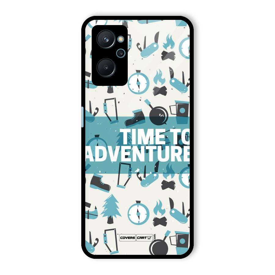 Time To Adventure Blazing Blue Glass Back Case for Realme 9i