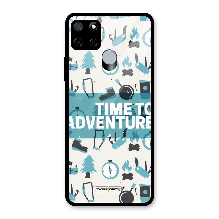 Time To Adventure Blazing Blue Glass Back Case for Realme C12