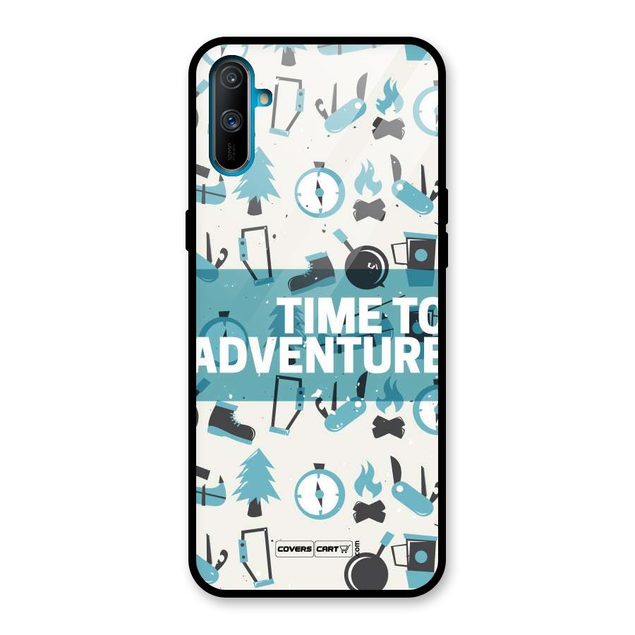 Time To Adventure Blazing Blue Glass Back Case for Realme C3